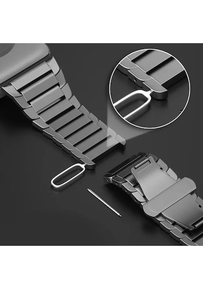Gld-spt- Newface Apple  Uyumlu  Watch 41mm Kr413 Fine Steel Kordon - Yıldız Işığı