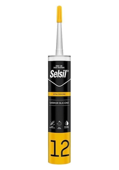Selsil 12 Ayna Silikonu Şeffaf 280 Ml