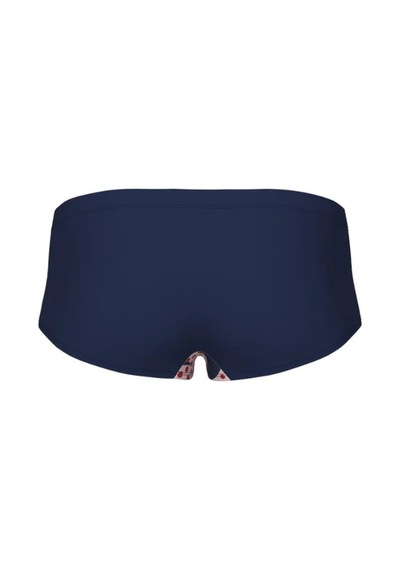 Men's Arena Multı Strıpes Swım Low Waıst Short Navy Multı Çok Renkli