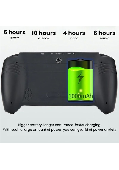 Konsol Plus JL07 7" 16 GB Hafıza 3000 Oyunlu Hd Retro Video Oyun Konsol