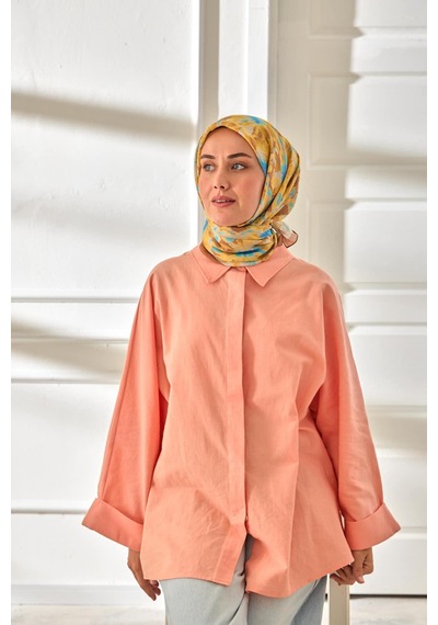 Silk Home Velora Eşarp 161001-47 Kahverengi, Gök Mavi, Bebe Mavi, Hardal