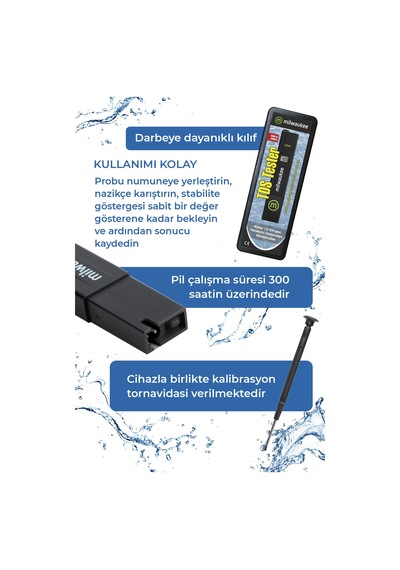 Milwaukee Cd97 Dijital Tds Metre Su Tds Ve Mineral Ölçüm Cihazı