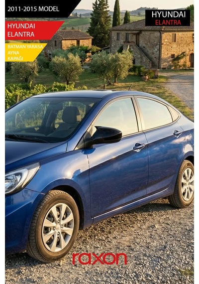 Hyundaı Elantra 2011-2015 Sinyalsiz Batman & Yarasa Ayna Kapağı Parlak Piano Black Sport