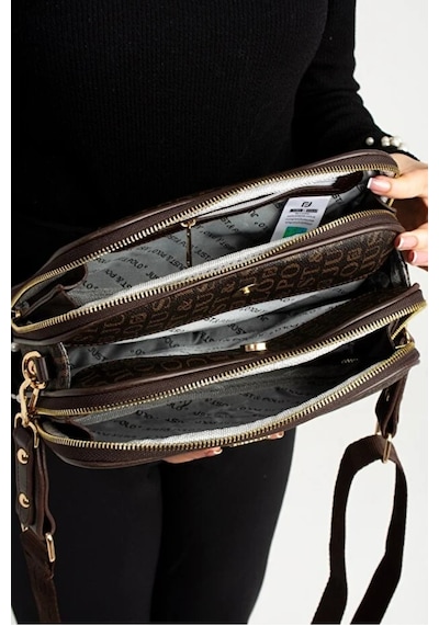 Just Polo Kadın Günlük Kullanıma Uygun Su Geçirmez Lüks Ve Şık Omuz Çantası Shoulder Bag Kahverengi