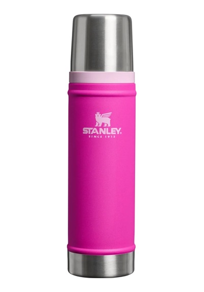 Stanley Klasik Vakumlu Paslanmaz Çelik Termos 0,60 Lt 20 Oz - Violet Blossom Mor