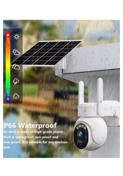 Bester 3mp Solar Güneş Panelli Wifi Ptz Kamera Sd Kart Destekli