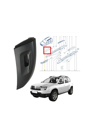 Duster Tavan Çıtası Barı Sağ Ön Kapak 2009-2017