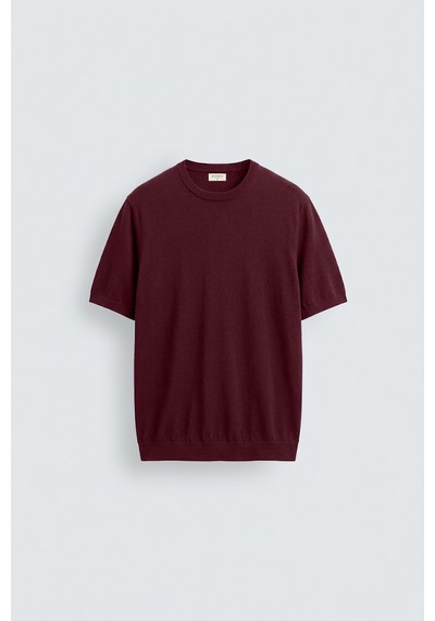 Antioch Comfort Slim Triko T-shirt Bordo