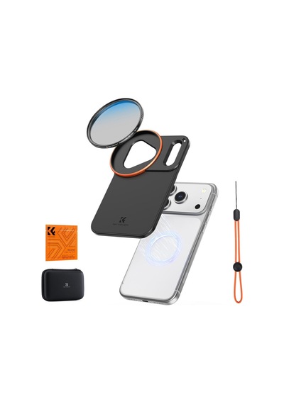 K&f Concept Apple iPhone 17 Pro Max Uyumlu Cpl Filtre + Manyetik Filtre Montaj Adaptörü