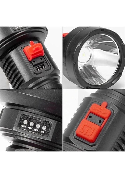Powermaster Hy-789 Usb'li 3 Modlu Şarjlı El Feneri