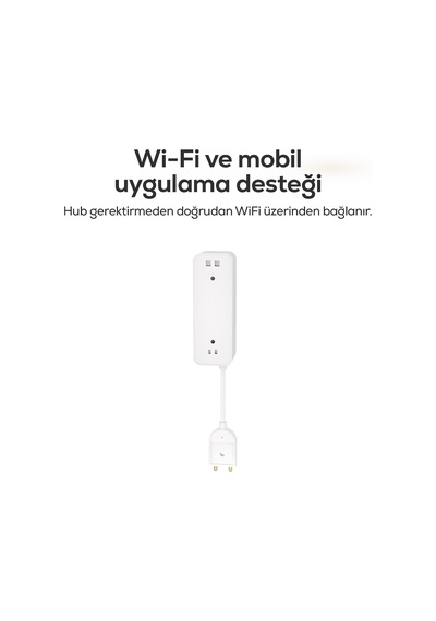 Su Seviye Sensörü Wifi Taşkın Alarmı Pilli Mobil Bildirimli Akıllı Su Sızıntı Sensörü X7506