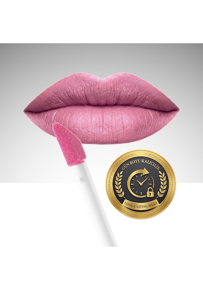 Aden Liquid Lipstick - Likit Ruj 34 Mauve Eflatun Çok Renkli