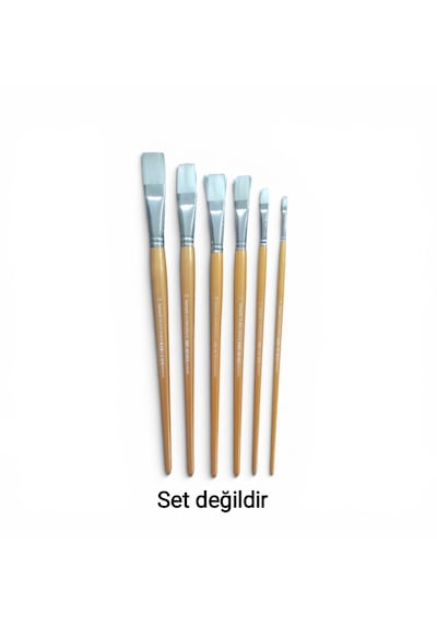 Fanart 310 Serisi Beyaz Sentetik Yassı Fırça No: 4