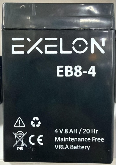 Exelon 4 Volt 8 Amper Akü Ölçüler 70 48 101 Mm 690 Gram