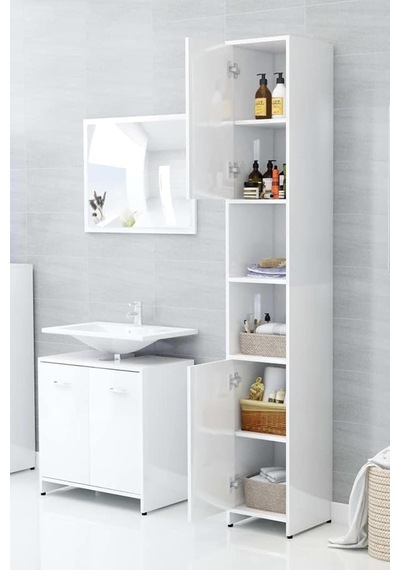 Parlak Beyaz Yapışkanlı Folyo 75 Cm X 2 Mt
