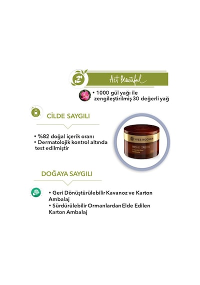 Yves Rocher Riche Creme - Besleyici Yenileyici Gündüz Kremi - 50 ML