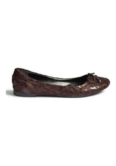 Fox Shoes Z726243404 Kahverengi Kumaş Kadın Babet