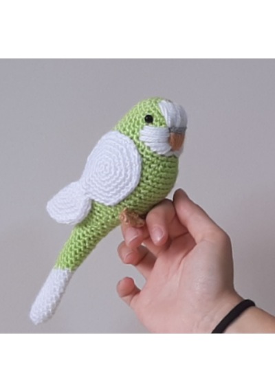 Amigurumi Kuş Oyuncak Muhabbet Kuşu Elma Yeşili