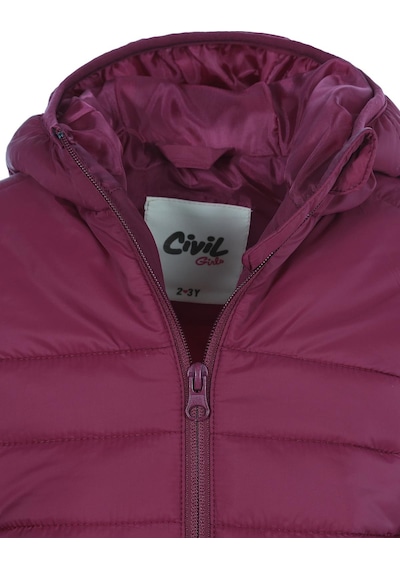 Civil Girls Basic 2-5 Yaş Mont - Bordo Açık Bordo