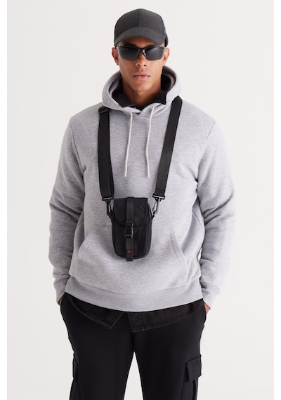 AC&Co / Altınyıldız Classics Erkek Gri Melanj Standart Fit Normal Kesim Kapüşonlu Kanguru Cepli Pamuklu Sweatshirt Gri AC&Co / Altınyıldız Classics Erkek Gri Melanj Standart Fit Normal Kesim Kapüşonlu Kanguru Cepli Pamuklu Sweatshirt Gri