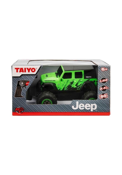 1:22 Taiyo Jeep Uzaktan Kumandalı Araba 15014 Jeep Wrangler Yeşil S00041454 Çok Renkli