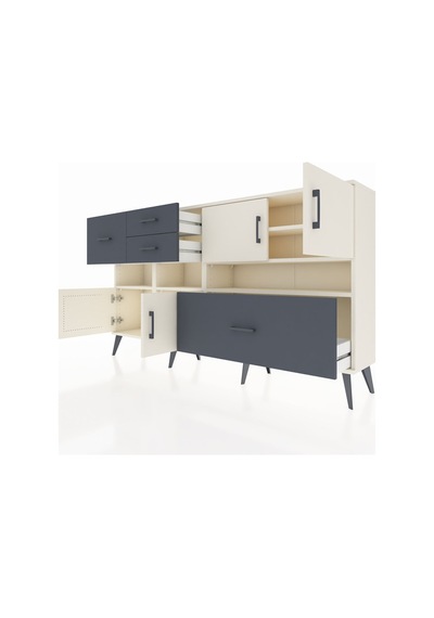 Arges Konsol 5 Raflı 4 Çekmeceli 4 Kapaklı 176x30x99 Aytaşı-aytaşı/antrasit Aytası/antrasıt - Aytası Arges Konsol 5 Raflı 4 Çekmeceli 4 Kapaklı 176x30x99 Aytaşı-aytaşı/antrasit Aytası/antrasıt - Aytası