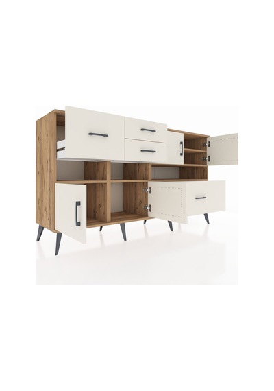 Kronos Konsol 5 Raflı 4 Çekmeceli 4 Kapaklı 176x59x99 Çam-aytaşı Çam-aytaşı Kronos Konsol 5 Raflı 4 Çekmeceli 4 Kapaklı 176x59x99 Çam-aytaşı Çam-aytaşı