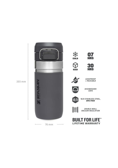 Stanley The Quick Flip Paslanmaz Çelik Termos Bardak 0.47 LT  Füme