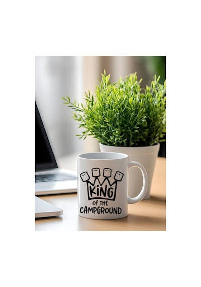 Kişiselleştirilebilir King Of The Campground Kamp Kralı Marshmallow Tasarımlı Kupa Bardak - 330 Ml Çok Renkli - 876200020 Çok Renkli - 876200020 Çok Renkli