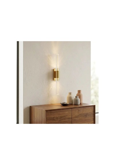 Bubblelight Medium 40 Cm Modern Tasarım Led Aplik - Duvar Lambası - Gold - Pilli - Günışığı Çok Renkli