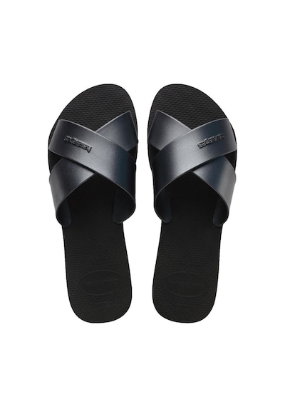 Aqua Metallic Siyah Kadın Terlik-6568 Siyah