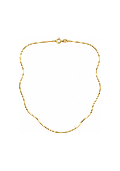 Xuping 14 Ayar Altın Rengi Yılan Zincir Kadın Kolye Minimal Zarif Gold Kolye Altın Altın