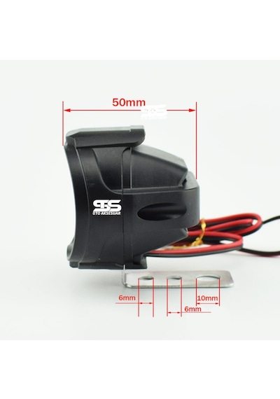 2 Adet Motosiklet Scooter Uyumlu Led Sis Farı Çakar Ve Sabit Mod 6 Ledli