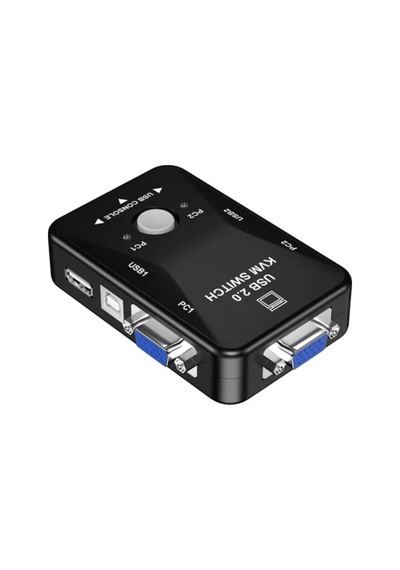 2 Port Usb Kvm Switch - 2 Pc Tek Monitör Ve Klavye/fare Kontrol Cihazı