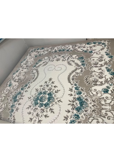Padişah Halı Klasik 524 200 X 290 Salon Halısı Gri - Krem - Mavi