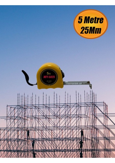 Mft Çelik Şerit Metre 5 Metre X 25 Mm . 5 M Diğer