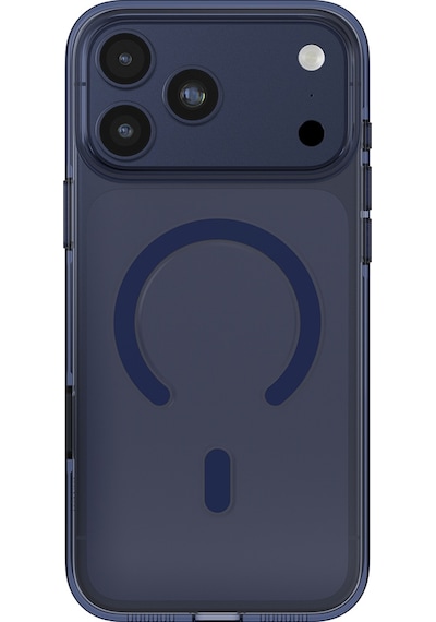 Apple Uyumlu iPhone 17 Pro Max Kılıf M-safe Şarj Özellikli O-ring Şeffaf Kajsa Trans Shield Serisi Kapak Mavi Mavi