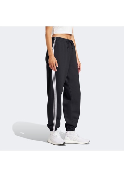 Adidas Essentials 3 Stripes French Terry Cuffed Kadın Siyah Eşofman Altı Jd5302