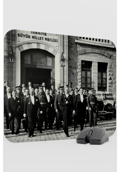 Mustafa Kemal Atatürk V1 48x40 Xl Gaming Kauçuk Kaymaz Taban Mouse Pad Fare Altlığı