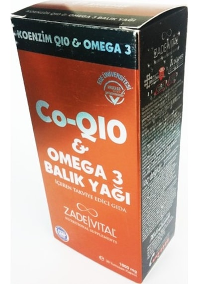 Zade Vital Co-Q10 & Omega 3 30 Kapsül