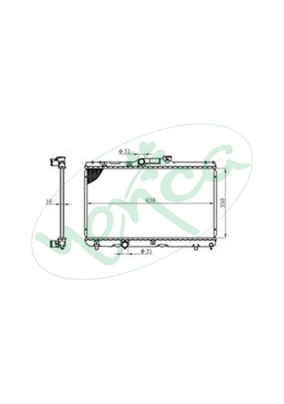 Radyatör Brazing Toyota Corolla Uyumlu 92-97 Ae 101 Ac+Klimasız BTO057016