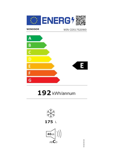 Windsor CD517520W0 175 L 5 Çekmeceli Beyaz Derin Dondurucu