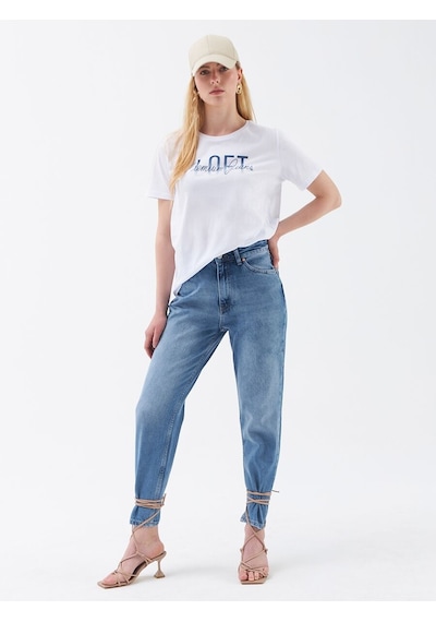 LOFT Mom Regular Fit Kadın Pantolon Lf2029583 Q1.v1 Denim LOFT Mom Regular Fit Kadın Pantolon Lf2029583 Q1.v1 Denim