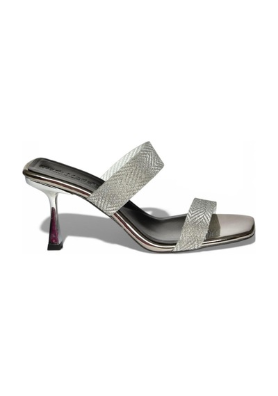Fox Shoes Y820013834 Platin Ayna İnce Topuklu Kadın Ayakkabı Platin