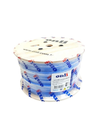 Onli 305mt 23awg Utp Cat6 Network Kablosu Mavi Yerli Üretim