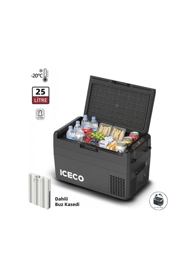Mcd25b 12/24volt 25 Litre Kompresörlü Oto Buzdolabı/dondurucu + Buz Kaseti