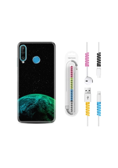 Huawei P30 Lite Kılıf Kablo Koruyuculu Green World 2 1865