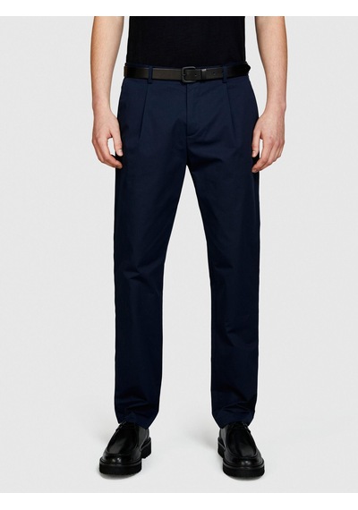 Sisley %100 Pamuk Önü Pileli Dar Paça Pantolon Erkek Lacivert Pantolon - 324p4fbhsf03u