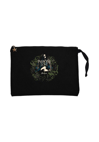 Paradise Lost Medusa Siyah Clutch Astarlı Cüzdan / El Çantası