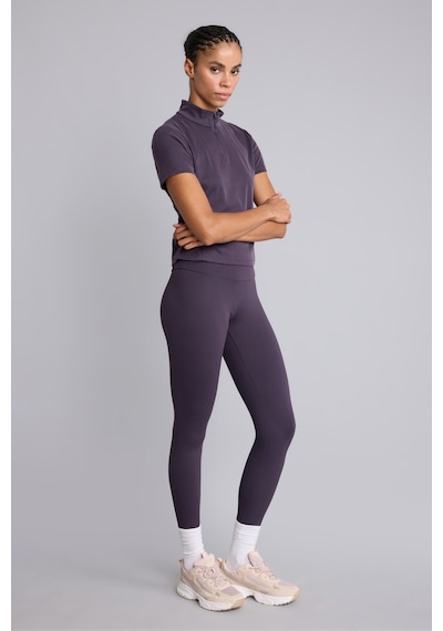 Defacto Standart Fit Yarım Fermuarlı Dik Yaka Sporcu Kısa Kollu Basic Tişört H4539ax26aupr467 Mor-pr467